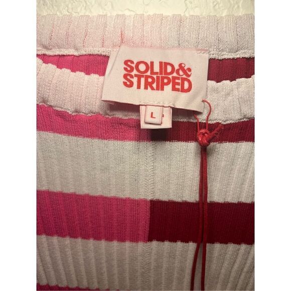 New Solid & Striped Colette Striped Ribbed Dress - Picture 6 of 8